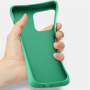 Husă mată biodegradabilă pentru iPhone 15 Pro - neagră