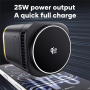 JJT-C53 Qi2 4v1 Suport magnetic Wireless cu lampă și Cablu USB-C pentru iPhone / Apple Watch / AirPods - 30W - negru