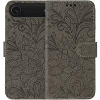 Husă tip carte cu model de dantelă pentru iPhone Air - maro