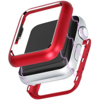 Husă metalică magnetică, pentru Apple Watch 38mm - roșu