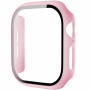 Husă mată cu sticlă securizată pentru Apple Watch 42mm (Seriile 10 / 11) - roz