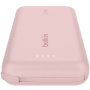 BELKIN Boost Charge baterie externă cu cablu integrat USB-C și port USB-C - 10 000 mAh - roz