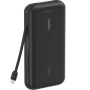 Baterie externă BELKIN Boost Charge cu cablu USB-C integrat și porturi USB-C / USB-A - 20 000 mAh - neagră