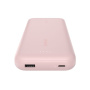 BELKIN Boost Charge baterie externă cu cablu USB-C integrat și porturi USB-C / USB-A - 20 000 mAh - roz