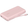 BELKIN Boost Charge baterie externă cu cablu USB-C integrat și porturi USB-C / USB-A - 20 000 mAh - roz