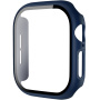 Carcasă mată cu sticlă temperată pentru ceas Apple 46 mm - Albastru închis