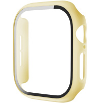 Carcasa mata cu sticla securizata pentru Apple Ceas 46mm - galben