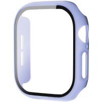 Carcasă mată cu sticlă temperată pentru ceas Apple 46 mm - albastru violet