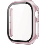 Carcasa metalica cu sticla securizata pentru Apple Ceas 46mm - roz