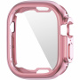 Carcasă metalică din plastic moale cu protecție display pentru Apple Watch Ultra 49mm - roz