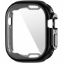Carcasă metalică din plastic moale cu protecție display pentru Apple Watch Ultra 49mm - negru