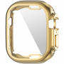 Carcasă metalică din plastic moale cu protecție display pentru Apple Watch Ultra 49mm - auriu