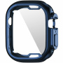 Carcasă metalică din plastic moale cu protecție display pentru Apple Watch Ultra 49mm - albastru închis