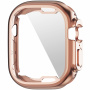Carcasă metalică din plastic moale cu protecție display pentru Apple Watch Ultra 49mm - roz-auriu