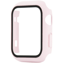 Husa de protectie cu sticla securizata pentru Apple Watch 38mm - roz vechi