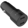FIXED încărcător auto cu porturi 2x USB-C - 65W - negru