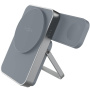 FIXED MagZen 5 Wireless MagSafe baterie externă cu încărcare pentru Apple Watch, Suport și port USB-C - 5 000 mAh - gri