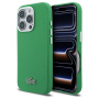 Lacoste Iconic Petit Pique Metal Logo husă cu MagSafe pentru iPhone 16 Pro - verde
