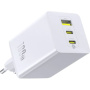 Baseus EnerFill FE11 GaN Reducție pentru încărcare rapidă cu porturi 2x USB-C / USB-A - 100W - alb