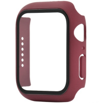 Husa de protectie cu sticla securizata pentru Apple Watch 40mm - vișiniu