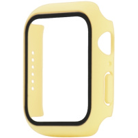 Husa de protectie cu sticla securizata pentru Apple Watch 40mm - galbe