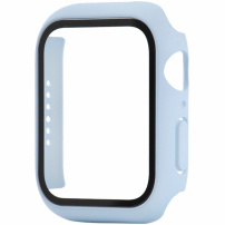 Husa de protectie cu sticla securizata pentru Apple Watch 44mm - albastru