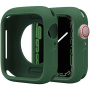 Husa de protectie din silicon pentru ceas Apple 41mm - verde inchis