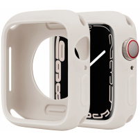 Husa de protectie din silicon pentru Apple Ceas 41mm - bej