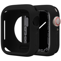 Husa de protectie din silicon pentru ceas Apple 42mm / 44mm - neagra