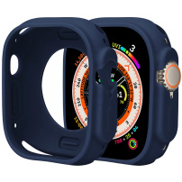 Husa de protectie din silicon pentru Apple Watch Ultra 49mm - albastru inchis