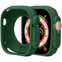 Husa de protectie din silicon pentru Apple Watch Ultra 49mm - verde inchis