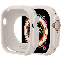 Husa de protectie din silicon pentru Apple Watch Ultra 49mm - bej