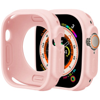 Husa de protectie din silicon pentru Apple Watch Ultra 49mm - roz