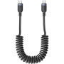 Yesido CA205 cablu extensibil de încărcare și date - USB-C la USB-C - 1,2 m - negru