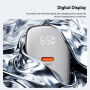 ESSAGER ES-CD64 GaN reducție pentru încărcare rapidă cu afișaj și porturi 2x USB-C / USB-A - 65W - negru