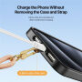 DUX DUCIS Garden Series curelușă reglabilă pentru fixare pe husă pentru iPhone - bej