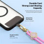 DUX DUCIS Garden Series șnur reglabil pentru fixare pe husă pentru iPhone - roz