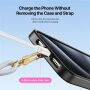 DUX DUCIS Garden Series curea reglabilă pentru fixare pe husă pentru iPhone - gri