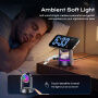 ESSAGER T50 Qi2 3 în 1 magnetic Wireless Suport cu iluminare de fundal pentru iPhone / Apple Watch / AirPods - 25W - gri
