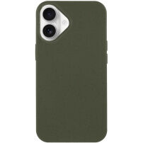 Husă mată biodegradabilă pentru iPhone 16 Plus - olivă
