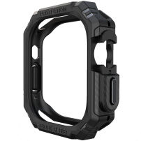 Carcasă rezistentă cu model din fibră de carbon pentru Apple Watch Ultra 49mm - negru