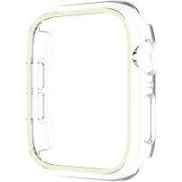 xDfind husă tip carte transparentă cu ramă luminoasă pentru Apple Watch 46mm - verde