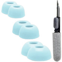 XDcase capete de rezervă din spumă cu stick de curățare pentru AirPods Pro 1 / 2 - S/M/L - albastre