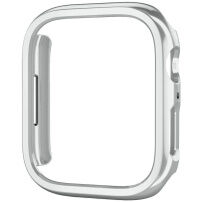 Carcasă de protecție metalizată pentru Apple Watch 45 mm - argintiu