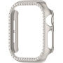 Husă tip carte metalică încrustată cu pietre pentru Apple Watch 46mm - starlight