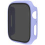 Husă tip carte mată cu sticlă securizată Anti-Spy pentru Apple Watch 41mm - violet