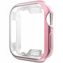 Husă cu protecție display, pentru Apple Watch 44mm - roz-auriu