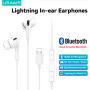 Căști USAMS US-SJ453 cu conector Lightning - alb