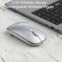 Yesido KB15 Wireless mouse cu receptor - argintiu
