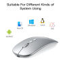 Yesido KB15 Wireless mouse cu receptor - argintiu